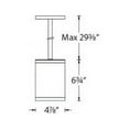 thumbnail image 2 of Wac Lighting Ds-Pd05-S Tube 1 Light 4-15/16" Wide Integrated Led Outdoor Mini Pendant -, 2 of 2