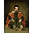 thumbnail image 3 of Valazquez, Diego 11x14 Black Modern Framed Museum Art Print Titled - Portrait of Sebastian de Morra, 3 of 5