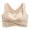 Beige, variant on Sports Bras for Women Crossover Front Cream Longline Womens Bra Light Support Womens Bras Yoga