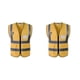 thumbnail image 3 of Jumpingount Chaleco reflectante premium Seguridad Chaleco impermeable sin mangas Amarillo XXL Type6, 3 of 6