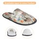 thumbnail image 3 of Fotbe Squirrels and Trees Pantuflas Peludas para Mujer con Estampado, Zapatillas de Peluche, Zapatos de Invierno para Casa, Uso Interior y Exterior-Large, 3 of 8