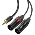 thumbnail image 1 of Cable de Audio Neewer 3.5mm a Doble XLR 3 m, 1 of 7