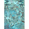 thumbnail image 1 of Animal Light Blue Traditional Rug, tr4557lblu, 1 of 3