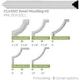 thumbnail image 6 of 7/8"H x 1/2"P x 94 1/2"L Classic Panel Moulding, 6 of 10