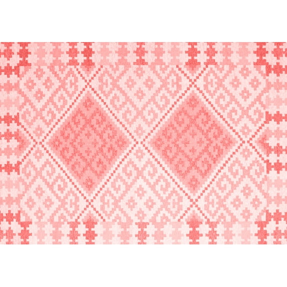 Ahgly Company Indoor Rectangle Southwestern Red Country Area Rugs, 8' x 10'