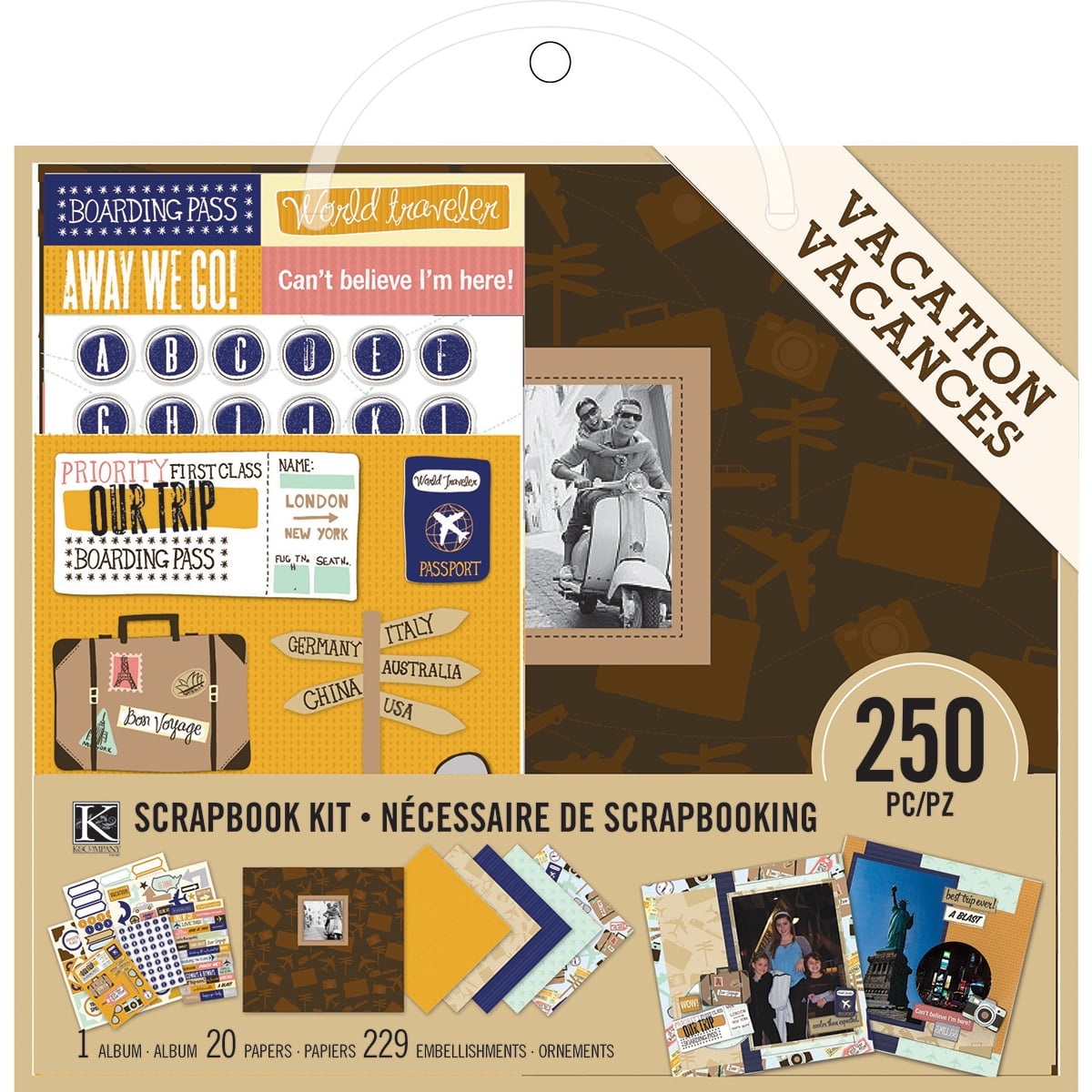 Scrapbook Kit 8"X8"Vacation