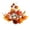 A001- Color A, variant on 10 Inch Small Fall Wreath Candle Holder Ring Fall Table Decor Artificial Fall Leaves Pine Cone Accent for Thanksgiving Halloween Indoor Home Dining Table Centerpiece