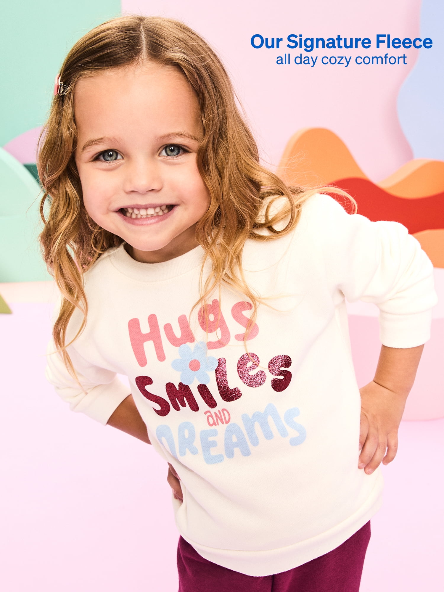 Garanimals Baby & Toddler Girl Outfit Set, 2-Piece Fleece, Sizes 0-6T