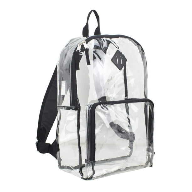 Eastsport Unisex MultiPurpose Clear Backpack with Front Pocket