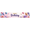 250X45cm, variant on LUUFILx Happy Birthday Banner Backdrop Decoration Party Supplies Cupcake Background Photography Props Colorful Fireworks Festive Event Decor Celebration
