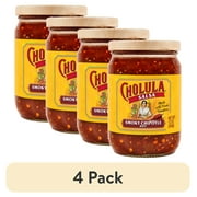 (4 pack) Cholula Smoky Chipotle - Hot Salsa, 12 oz Jar