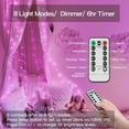 thumbnail image 6 of Fairy String Lights Waterproof 8 Modes with Remote Firefly Twinkle Christmas Lights for Outdoor Wedding Party Decorations(Pink-USB+remote 16FT 50LED), 6 of 6