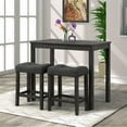 thumbnail image 2 of Cterwk Wood Counter Height Dining Table with 2 Pack Stools, Gray, 2 of 6
