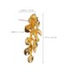 thumbnail image 2 of unbranded Aretes De Metal Dorado Con Floral Y Para Ocasiones Casuales Y Elegantes, 2 of 6