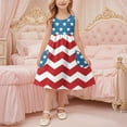 thumbnail image 5 of Jinhomg Girls Sleeveless Summer Dresses Fancy American Flag Graphic Midi Dress Casual Comfy Spaghetti Strap Cami Dresses Toddler Kids 4Th Of July Gifts Red 11 Years, 5 of 8