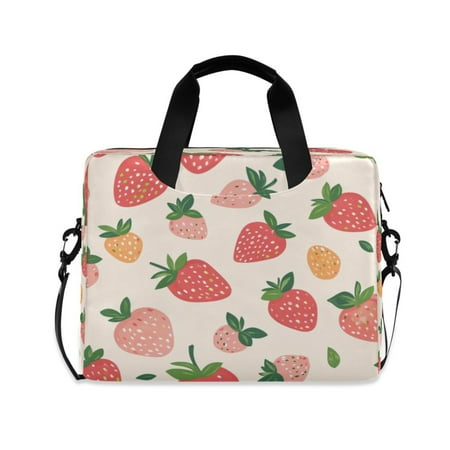 Laptop Bag Laptop Briefcase 15.7 x 3 x 11.8 Inches Laptop Bag Briefcases Laptop Storage Travel Laptop Bag Work Laptop Bag Pink Strawberry2