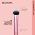 thumbnail image 3 of Real Techniques Tapered Cheek CM31&nbsp;Makeup Brush, For Blush, Highlighter, Loose, Or Pressed Powder, Soft, Synthetic Bristles, Precise Makeup Application, Aluminum Handle, Cruelty Free, 1 Count, 3 of 3