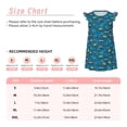 thumbnail image 3 of Vsdgher Transportations avec Bâtiments pour Filles Chemises de Nuit Manches Courtes à Volants Robe de Nuit Pyjama pour Fête Pyjama-Grand, 3 of 6