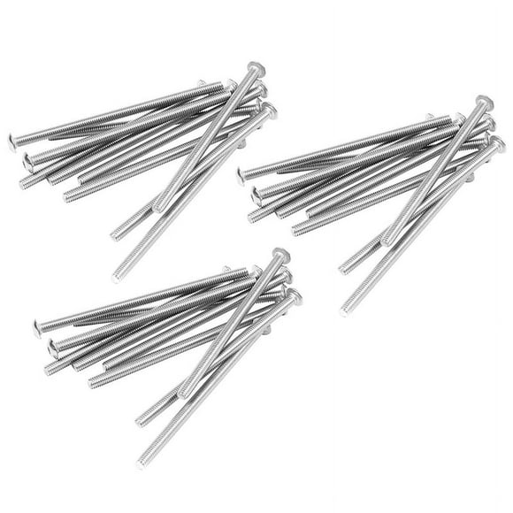 Stainless Steel Button Head Screw, Hex Socket Bolts Type: / 4mm Bolt Size: x 75mm Your Pack Quantity:30,30x screws,silver