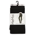 thumbnail image 4 of MeMoi 2 Pair Women's Opaque High-Waist Shaper-Top 60-Denier Plus-Size Tights - Womens - Female, Brown-Black, 1X-2X, 4 of 4