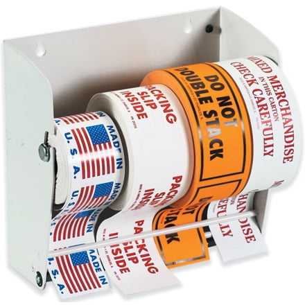 Wall Mount Label Dispenser 4 1/2 White 1/Each Wall Mount Label Dispenser 4 1/2 White 1/Each