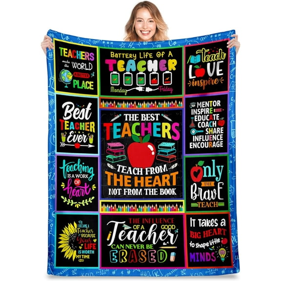 Best Teacher Gifts for Women, Men, Unique Teacher Appreciation Gifts, Teacher Birthday Gifts for Women, Men, Teacher Gifts for Christmas, Teachers Valentines Day Gift Throw Blanket 50"x60"