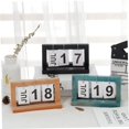 thumbnail image 3 of Wooden Calendar Daily Desk Calendar Perpetual Calendar Blocks Home Calendar Wooden Desk Calendar Table Top Calendar Desk Calendar Blocks Calendars Office Display Bamboo Vintage, 3 of 5