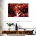 thumbnail image 3 of Elephant Stock Halnaker Tree Path Wall Art - Horizontal Canvas Wall Art - Living Room Wall Decor - Nature Canvas - Red And Black Decor - 36" x 24", 3 of 8