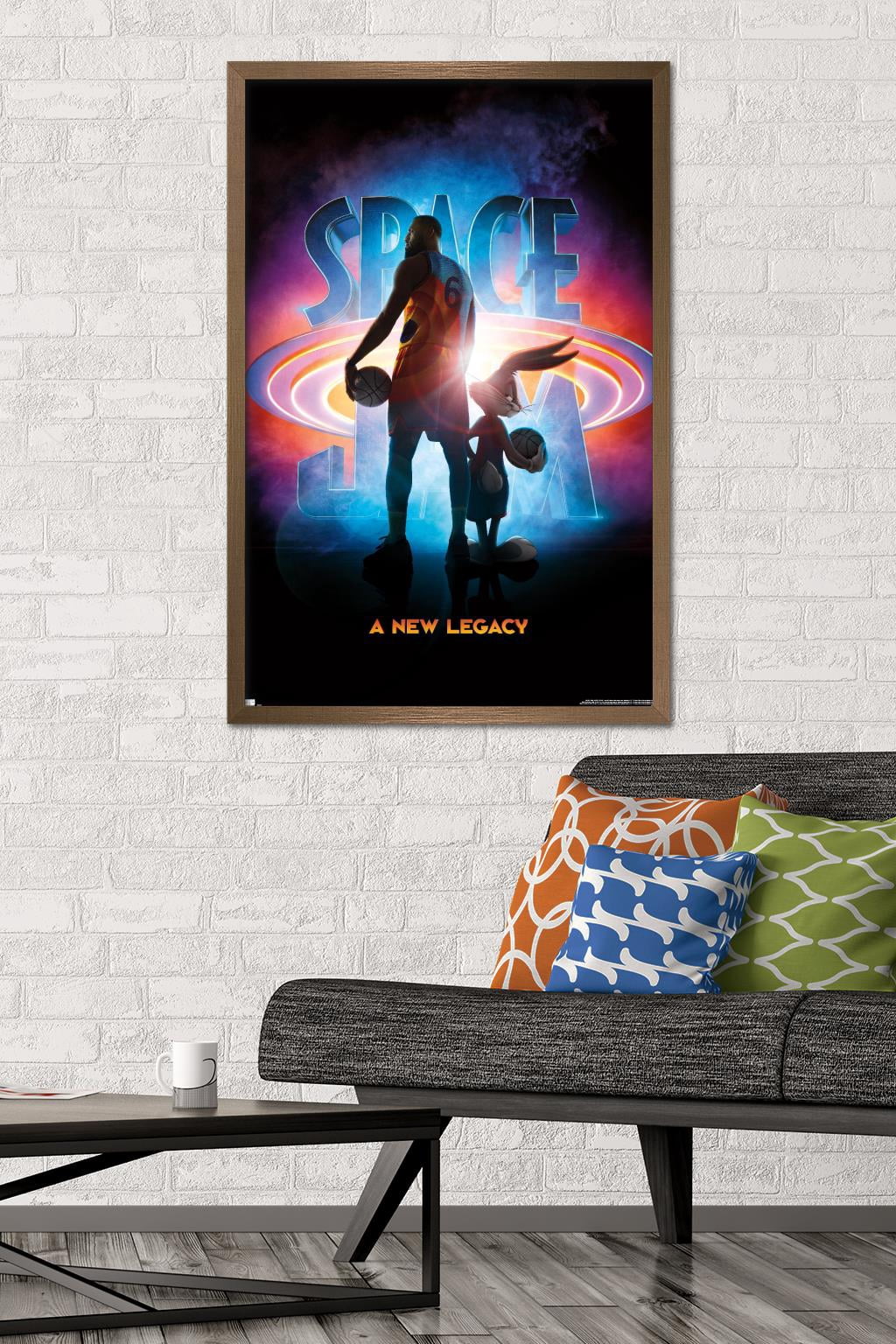 Space Jam: A New Legacy - Teaser Wall Poster, 22.375" x 34", Framed