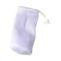 Exfoliating Mesh Soap Pouch Mesh Soap Saver Bag Bubble Foam Net for Body Facial Cleaning Tool,Soap Savers for Bar Soap Exfoliating Net Mesh for Shower Holder Mesh Foaming bag for Bath,Purple,6.3x3.5"