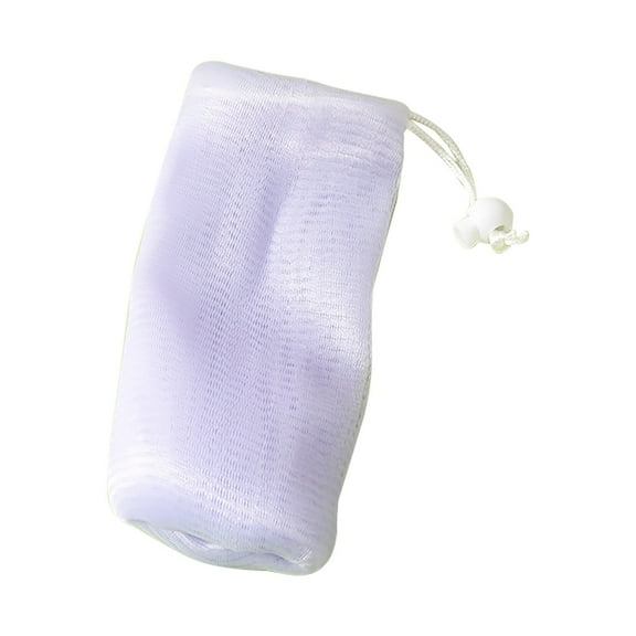 Exfoliating Mesh Soap Pouch Mesh Soap Saver Bag Bubble Foam Net for Body Facial Cleaning Tool,Soap Savers for Bar Soap Exfoliating Net Mesh for Shower Holder Mesh Foaming bag for Bath,Purple,6.3x3.5"