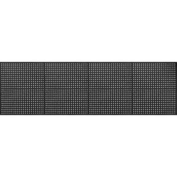 Work Step 1/2 in. Black 3 ft. x 10 ft. Rubber Anti-Fatigue Indoor Commercial Floor Mat