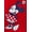 High Risk Red/Off-White, variant on Disney Minnie Mouse Girls Americana Fleece Shorts, Sizes 4-18