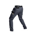 thumbnail image 4 of Domzest Men's Tactical Cargo Pants Water Resistant Lightweight Hiking Pants Outdoor Work Pants with Multi Pockets Gray L, 4 of 4