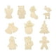 thumbnail image 3 of Colgantes de madera para Navidad, colgantes de madera para árbol de Navidad hechos a mano 10 piezas, 3 of 9