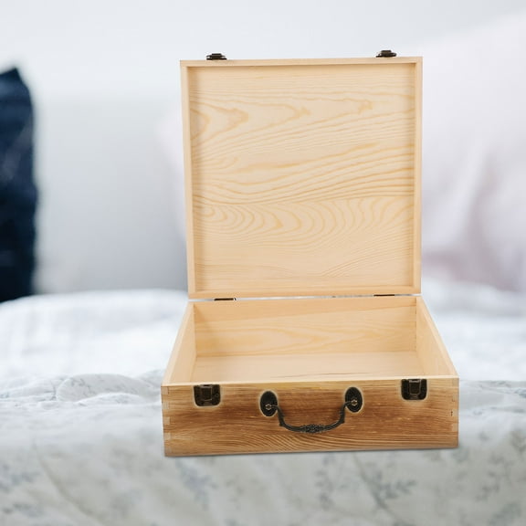 Retro Wooden Box Vintage Antique Wooden Gift Packing Box Storage Box