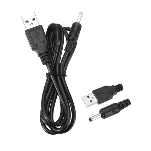 USB to DC Power Cable 2A 5V DC Power Cord 3.5mmx1.35mm Connector(3.3ft, Black)