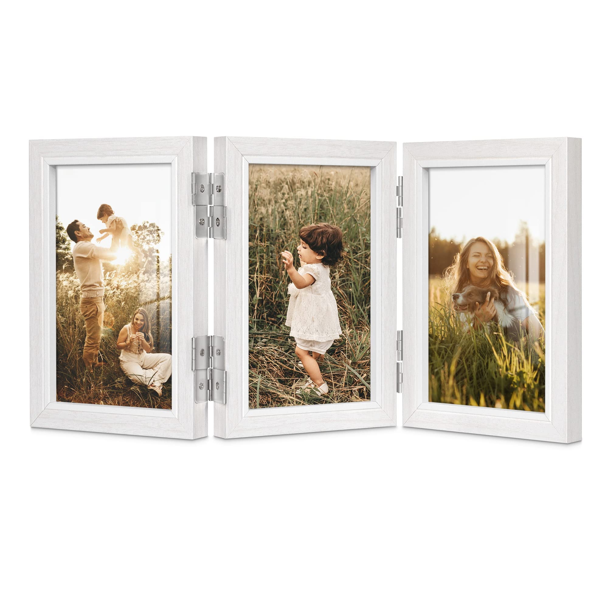 3 Picture Frame 4x6 White Picture Frames Collage Wall Decor Desk