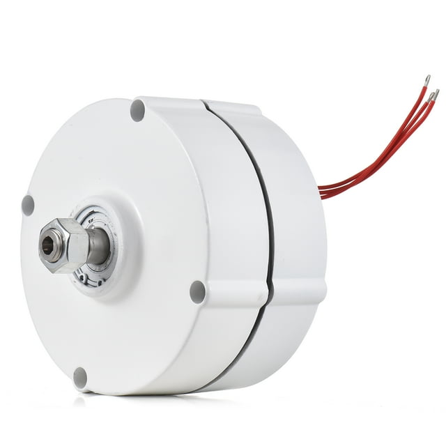 400W Three-Phase Alternator Rare Earth NdFeB Permanent Magnet Generator 750rpm 12V High Speed Permanent Magnet Generator 3-Phase Synchronous AC Alternator for Vertical Horizontal Wind