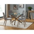 thumbnail image 2 of Contemporary Home Living Set of 2 Gray and Brown Contemporary Side Chairs 35.75", 2 of 4