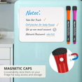 thumbnail image 2 of Magnetic Dry Erase Whiteboard Markers, 8 Count Colorful Fine Tip Thin Dry Erase Markers with Eraser for Home Office School Supplies-Brilliant (12 Pcs) 12 Pcs 12 Pcs, 2 of 5