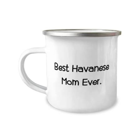 

Best Havanese Mom Ever. 12oz Camper Mug Havanese Dog Present From Friends Funny For Friends