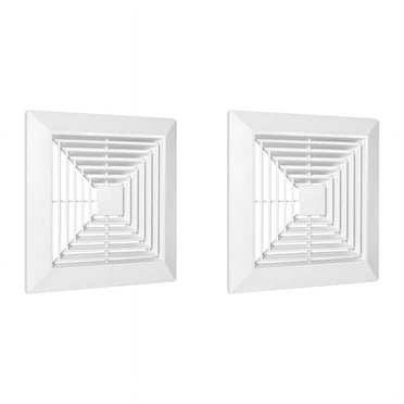 2X Bathroom Exhaust Fan Cover with Springs Replacement Parts for Square Ceiling or Wall-Mount Fan,