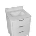 thumbnail image 2 of Evelyn 24" Bathroom Vanity with White Cabinet and Engineered Marble Top, 2 of 4
