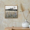 thumbnail image 3 of HFDF Wall Art Vintage Classical Farmhouse Painting Rustic Countryside Wildflower Field Nature Meadow Landscape Retro Windmill Barn Canvas Print Wilderness Artwork for Bedroom Living 14x11inch Framed, 3 of 6