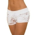 thumbnail image 3 of Sexy Women Lace See Through Solid Color Summer Shorts Low Rise Clubwear Pants, 3 of 5