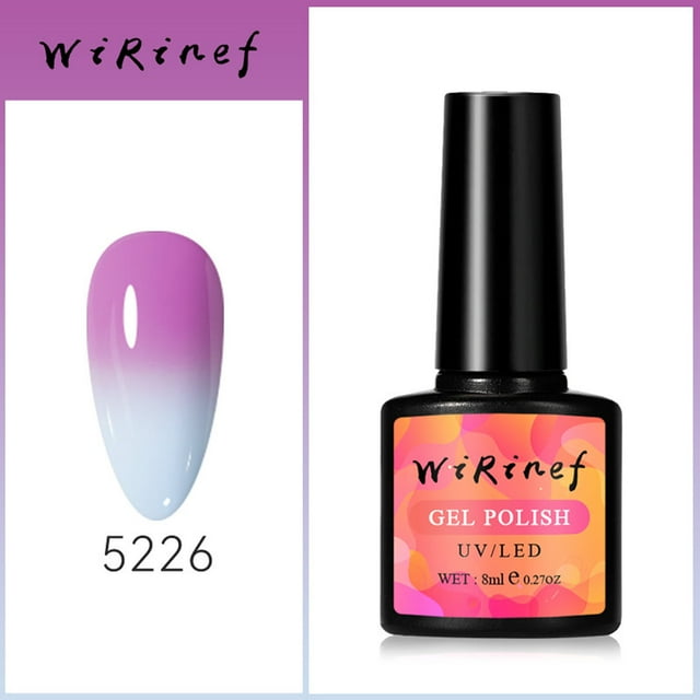 mtvxesu Nail Gel Color Changing Gel Nail Lacquer Temperature Change Gel Nail Lacquer Soak Gel Polishing Nail Art Sky Collection Gradient Nails For Nail Art DIY Home Sale