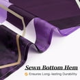 thumbnail image 5 of Modern Extra Long Shower Curtain for Bathroom, Purple Geometric Art Decor Waterproof Bath Curtain, Fabric Shower Curtain Sets for Home Decor, 72" W x 84" L Inch, 5 of 6