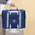 thumbnail image 2 of Equipaje de cabina 44x35x15 (menos de 45x36x20) Bolsa de viaje plegable y liviana Maleta Bolsa de cabina Debajo del asiento Almacenamiento de equipaje Portátil Bolsa de cabina de avión grande Organizador Bolso (30L azul claro) Kuyhfg Bienvenido a Kuyhfg, 2 of 4