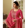 thumbnail image 3 of Ramadan Special Stitched Indian Salwar Kameez Designer Pakistani Plazzo Suits ( Pink, XL - 44 ), 3 of 5